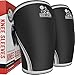 Knee Sleeves (1 Pair) Support & Compression for Weightlifting, Powerlifting & CrossFit - 7mm Neoprene Sleeve for the Best Squats - Both Women & Men, Black, Large