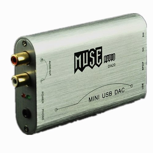MUSE DA20 Hi-quality PCM2707 USB DAC Nice Mini DAC Headphone Amplifier+ Power Adaptor(Muse-DA20)