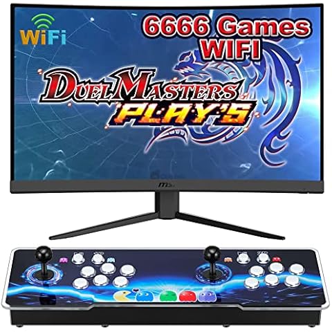 NArra 3D Pandora Box with Wifi 12S Arcade Games Console, 6666 in 1 HD Video Games Machine, Plug and Play Games at Home, Double Joystick 2-4 Players, 1280X720 Full HD for Computer Projector TV Cover