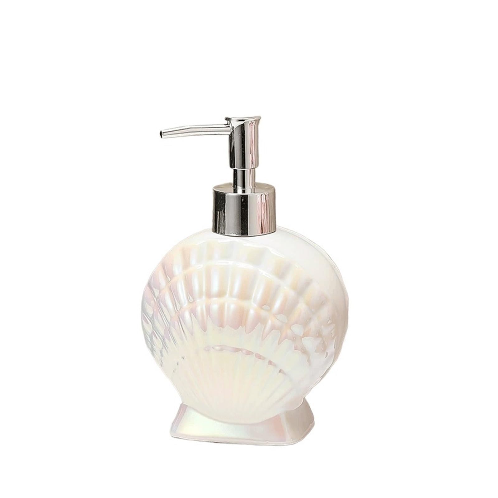 LIBANGRONG-888 Kitchen Soap Dispenser Shell-shaped Ceramic Soap Dispenser Affordable Luxury Bathroom Hotel Shampoo And Body Wash Bottle Countertop Soap Dispensers