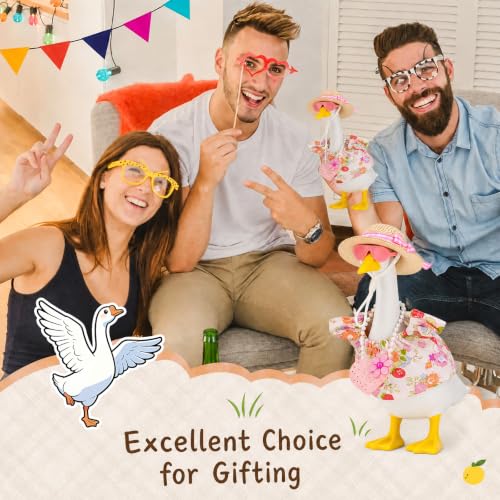 16 Pcs 7 Inch Desk Goose Outfit Fashion Shirt Hat Glasses Set（No Goose） - image 9