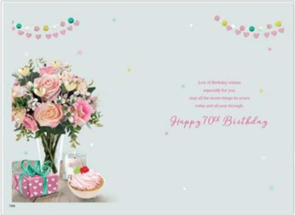 Cards / Gifts For A Special Grandma on your 70th Birthday card, Neutral/Subtle, 23.5 x 15.9 cm - Image 3