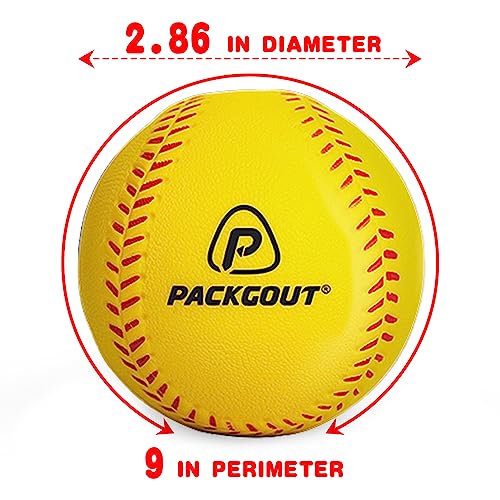 Image of PACKGOUT Soft Foam Baseballs for Kids & Teenagers - Practice & Replacement Balls