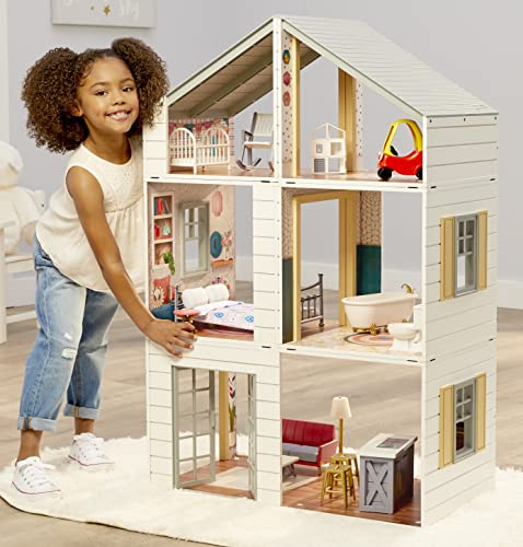 Little Tikes® Real Wood Stack ‘n Style™ Dollhouse with 14 Accessories and Many Combinations to Customize, Personalize, Dream, Design and Build and Play with Any 12-Inch Dolls - image 3
