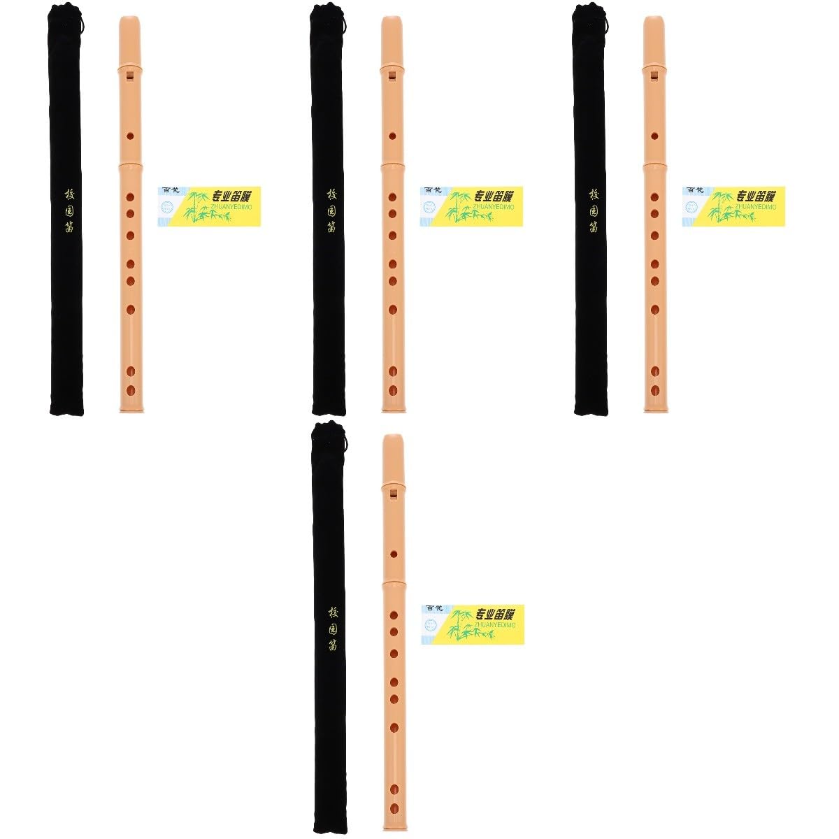 Toyvian 4 Pièces Clarinette Soprano Enregistreur Instruments D'Orchestre Enfants Jouets Musicaux Enfants Musique Flûte Instrument À Vent Artiste Flûte Enregistreur De Musique Débutant
