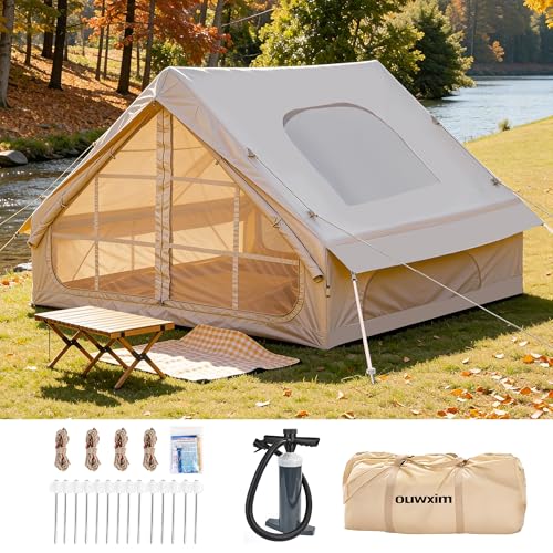 Inflatable Tent with Skylight Stove Port