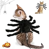 【Disfraz de araña】: este disfraz de araña para mascotas de Halloween está hecho de fieltro seleccionado, seguro y no tóxico, no dañará la piel de la mascota, suave y cómodo, sin ningún sentido de moderación, muy adecuado para Halloween, creando un ambiente festivo horrible. traerte Participa en Halloween con tus mascotas.