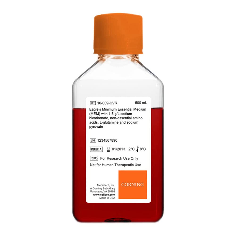 Mediatech 50-011-PC Minimum Essential Medium, Powder, Earle's Salts, L-glutamine and Nonessential Amino Acids, Without Sodium Bicarbonate, 50 L