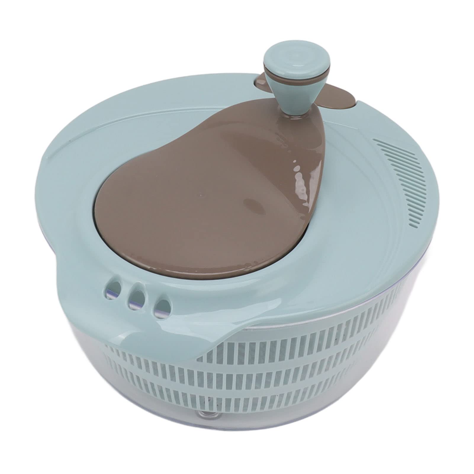 Yunseity Fruit Washer, Salad Spinner Labor Saving Manual Fast Mixing for Kitchen (Blue)