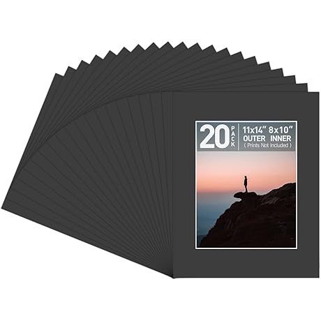 Golden State Picture Mat for 8x10 Photo with 11x14 Opening (Pack of 20)