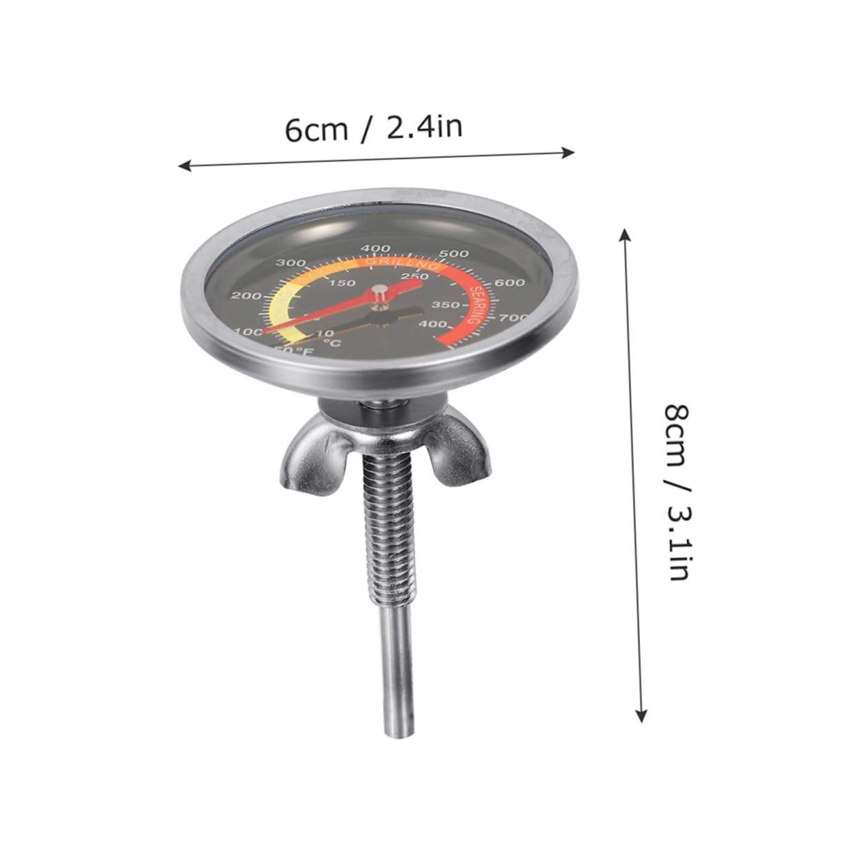 FUNOMOCYA Accurate Oven Thermometer Set 2pcs Food Thermometer 0-400? Range for Easy Kitchen Cooking