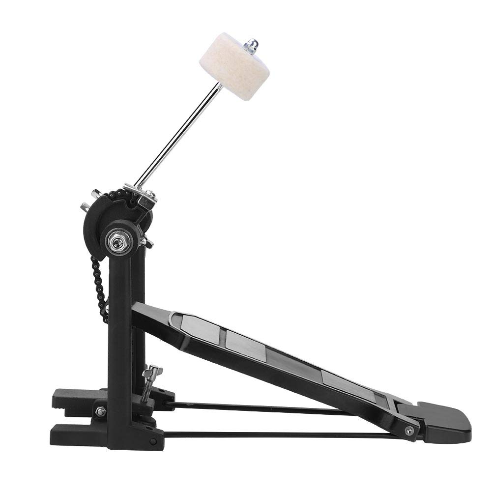 Single Bass Drum Pedal Aluminum Alloy, Foot Kick Percussion with Chain Drive - Image 3