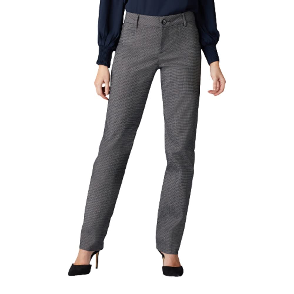 Lee Womens Petite Wrinkle Free Relaxed Fit Straight Leg Pant
