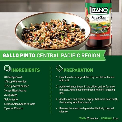 Lizano Salsa Sauce With Vegetables and Spices, 9.46 fl oz (Pack of 1)