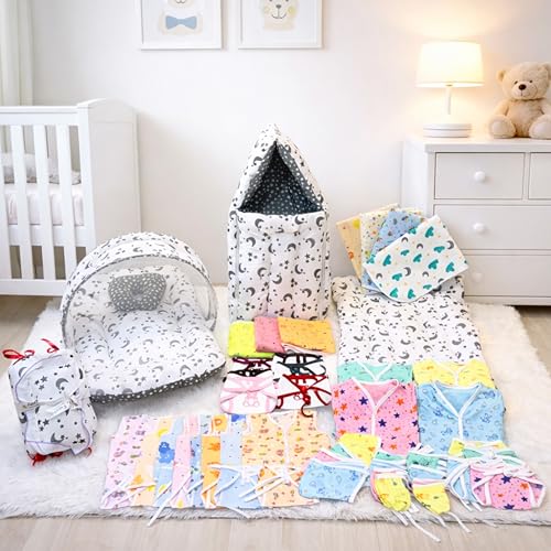 Infantbond 56 in 1 Baby Products All New Born Combo|Gift Set|Esse...