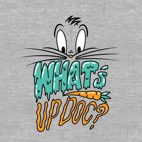 Bioworld Looney Tunes Bugs Bunny What's Up, Doc? Youth Heather Gray Crew Neck Sweatshirt2