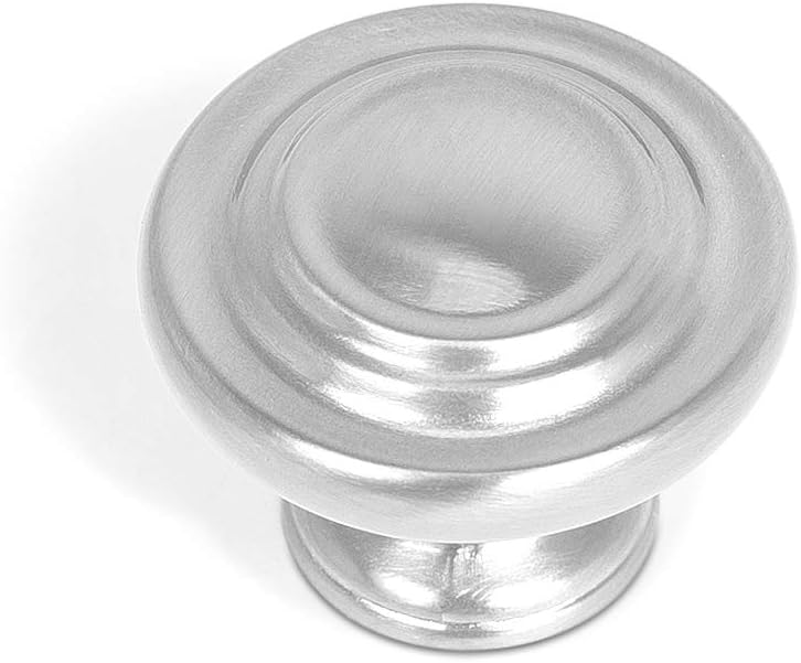 BIRDROCK HOME Classic Cabinet Knobs | Brushed Nickel | 25 Pack | Kitchen Cupboard Furniture Cabinet Hardware Drawer Dresser Pull | 1.25 Inch Diameter