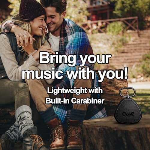 Image of OontZ Angle Clip - Portable Bluetooth Speaker, 5W Stereo Sound, 12 Hour Playtime, Rich Bass, 100 Foot Wireless Range, IPX7 Waterproof, Outdoor, Travel, Great Gift (Black)