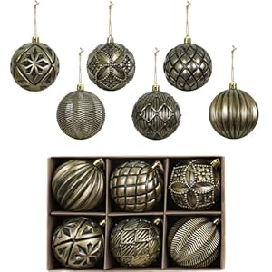 Xmasexpvintagerusticchristmasballornamentssets315plasticfarmhousedistressedchristmastreedecorationsshatterproofantiquetraditionalstylexmashangingornamentsbronze6pcs Urban Country Home Decor Xmasexp vintage rustic christmas ball ornaments sets 315 plastic farmhouse distressed christmas tree decorations shatterproof antique traditional style xmas hanging ornaments bronze 6pcs urban country home decor