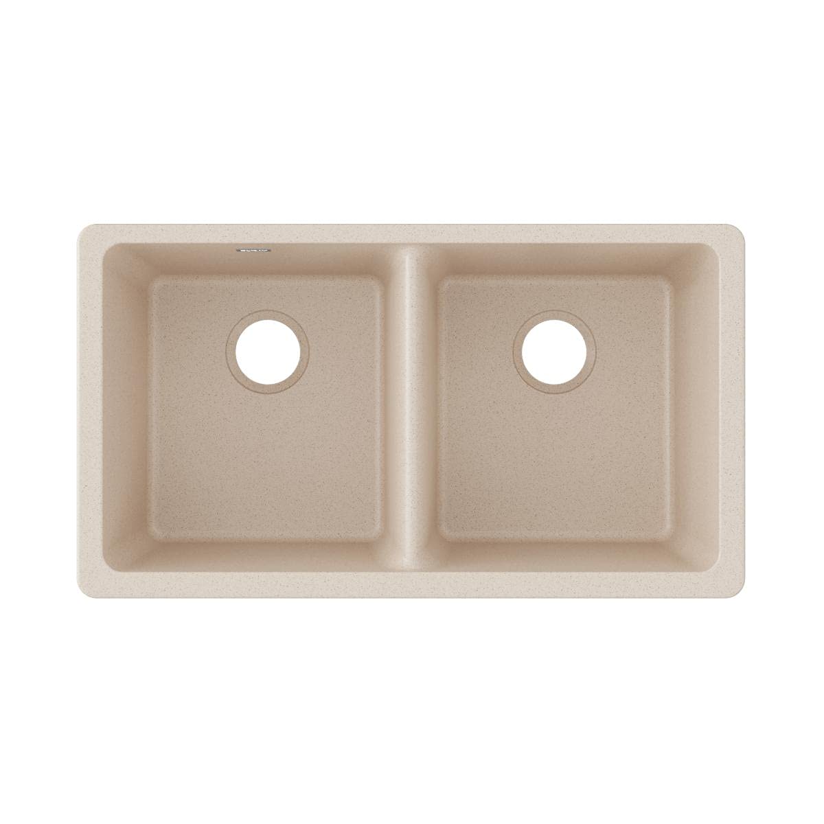 Elkay Quartz Classic ELGU3322BQ0 Equal Double Bowl Undermount Sink, Bisque
