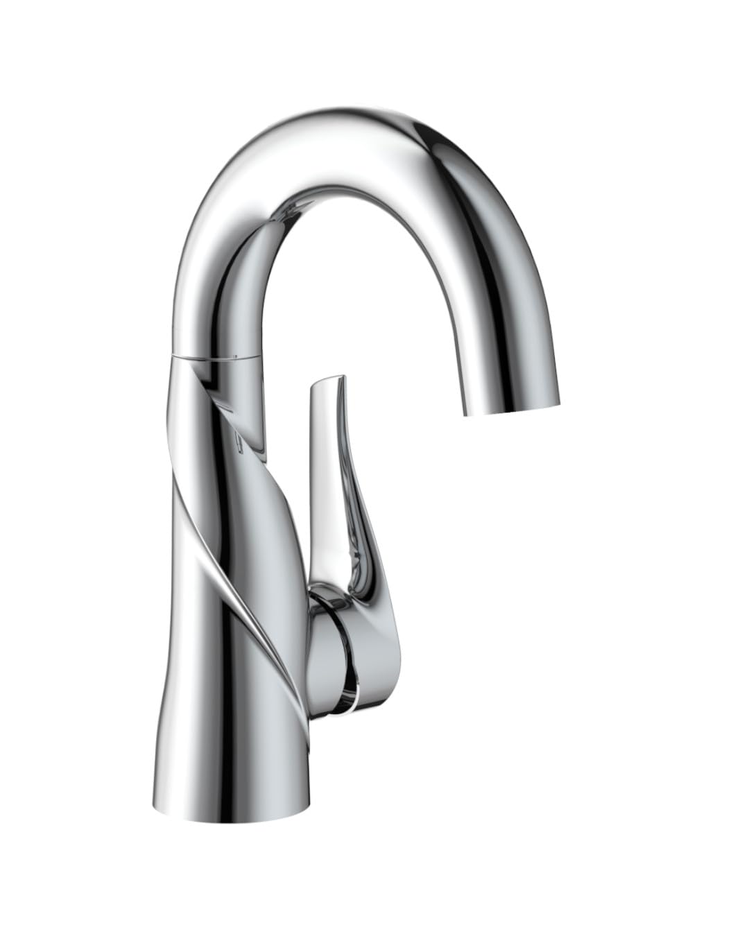 Coppia di rubinetti bagno monocomando Artemide cromo lucido per lavabo e bidet, design curvo - Boleco