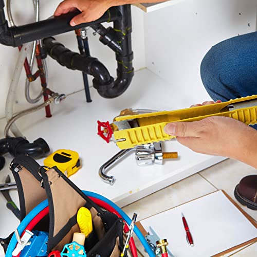 Image of Basin Wrench, Faucet and Sink Installer Tool Multifunctional Plumbing Tool Pipe Extractor for Sink Bathroom Kitchen Toilet Plumbing