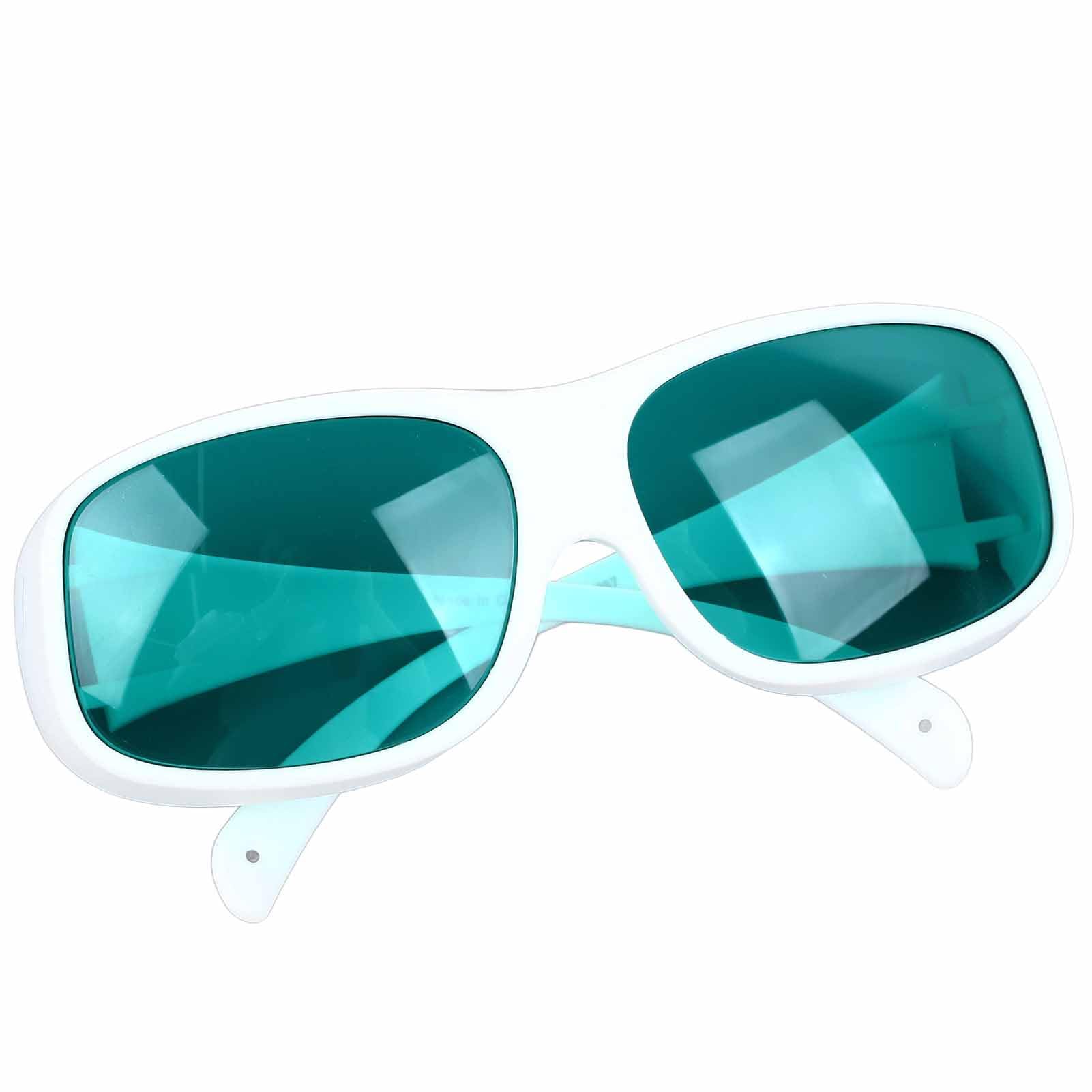 Generic Oświetlenie Okulary Ochronne Zapewniające ochronę Oczu Przed Szkodliwym Promieniowaniem o Długości Fali od 650 do 808 Nm do Zabiegów Kosmetycznych Elegancka Biała Oprawka 1 Zestaw
