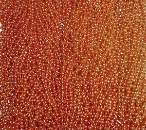 72 Orange Mardi Gras Gra Beads Necklaces Party Favors 6 Dozen Lot