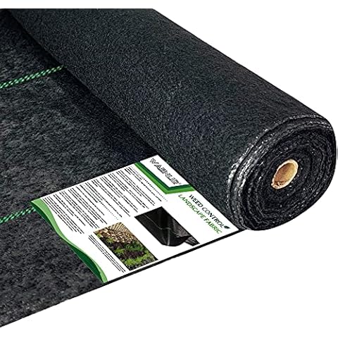 WAENLIR 5.8oz Heavy Duty Weed Barrier Landscape Fabric,Premium Durable Weed Blocker Cover,Outdoor Gardening Weed Control Mat 3ft x50ft Cover