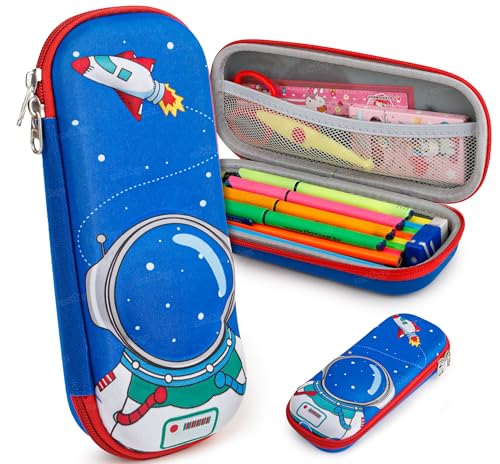 Image of Zest 4 Toyz Pencil Case for Kids|Space Themed Stationery Pencil Box with Durable Zipper EVA Material | Cute Astronaut Design Pencil Pouch for Girls and Boys