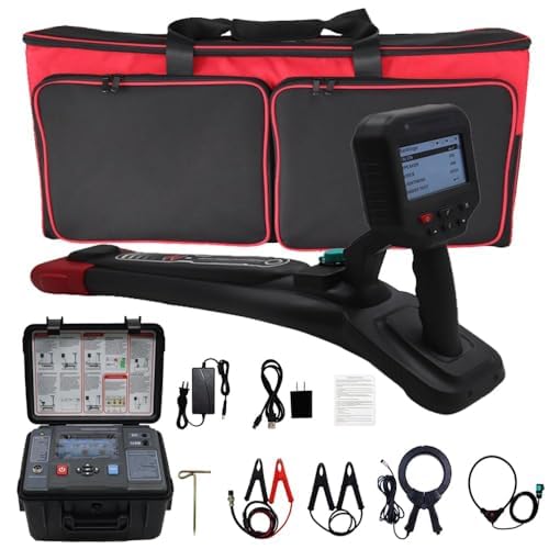 Underground Wire Locator Underground Utilities Locator Kit with 0 to 20m Test Range 3m Transmitter Clamp for Accurately Pinpoint Utilities and Buried 65.8 Feet Deep IEC61010-1 Standard
