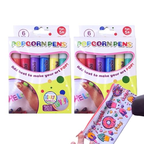 COMFOLIVING ne da disegno per Popcorn a Bule Faifai-da-te ne magiche e Soffici - Puffy Art Safe para Dibujos divertidos y creativos | na a burbujas con impresión artística na ad ne de dibujo