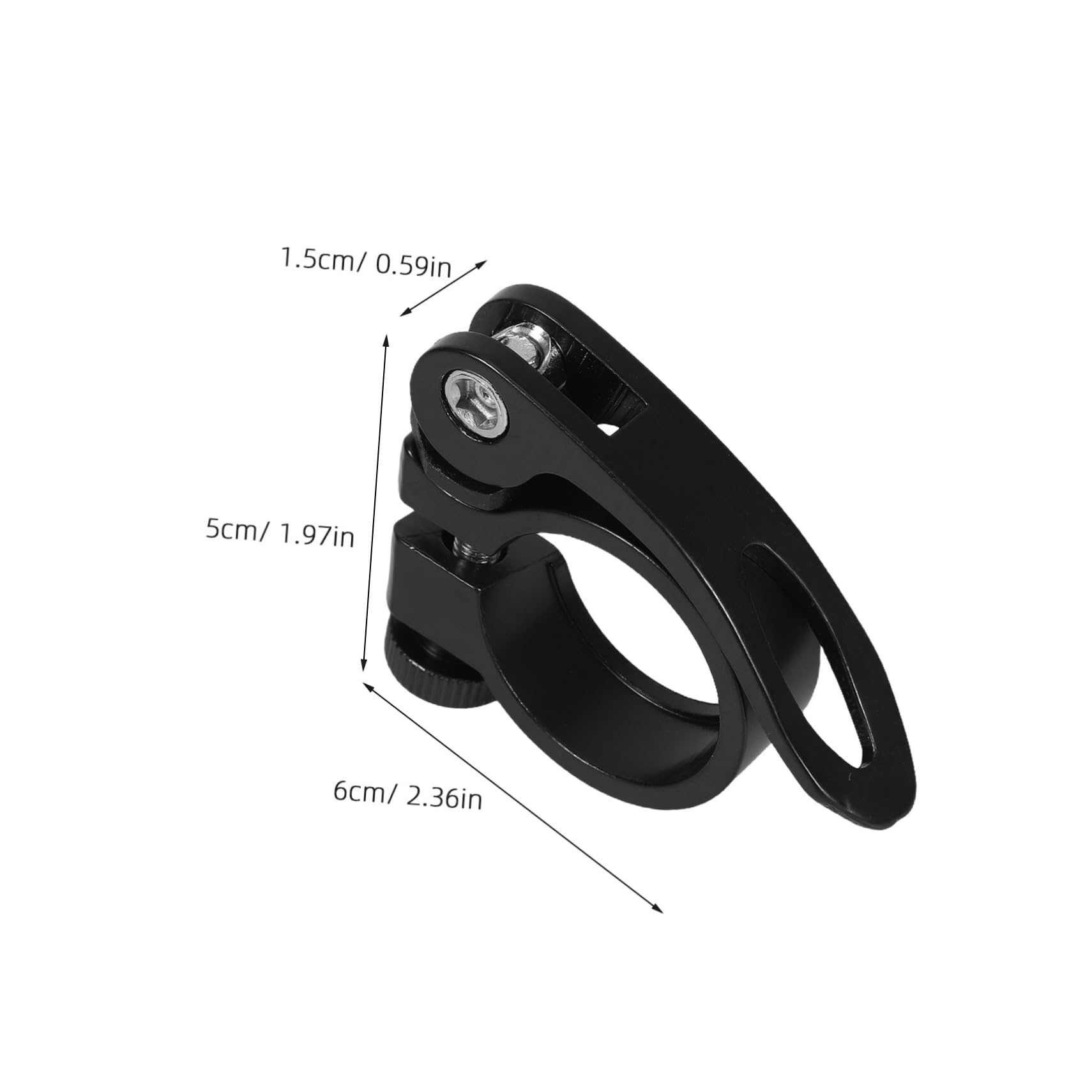 Balacoo 3pcs Bicycle Seat Post Clamp Aluminum Alloy Quick Release Seat Tube Clip for Enhanced Stability Secure Fit and Easy Adjustments for Commuting and Long Distance Travel
