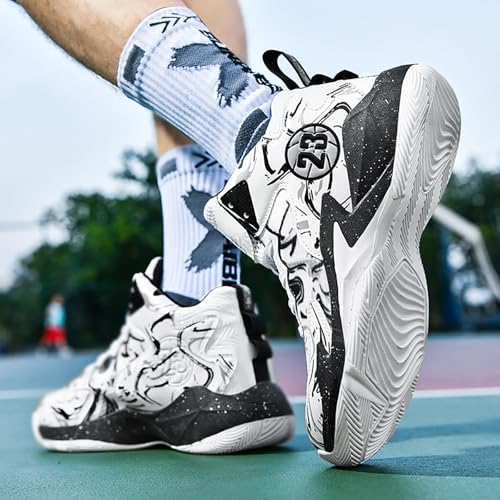 Image of Men's Basketball Shoes Fashion Printed Sneakers