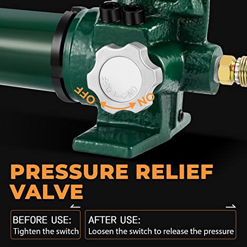Image of Newhai CP-700 Hydraulic Porta Power Pump, 10000psi Hand Operated Lifting | 3 /8 inch Connector, Split‑Type Hydraulic Tools for Puller, Jack, Pipe Bender, Split Cylinders Ram, Industry and Home Construction