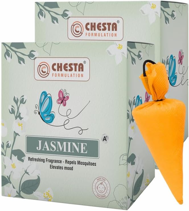 Chesta Formulation Camphor Cone In Jasmine Flavour Pack Of 2 Best Cone For Air Freshener & Mosquito Repellent Useful For Your Room, Car, Living Room