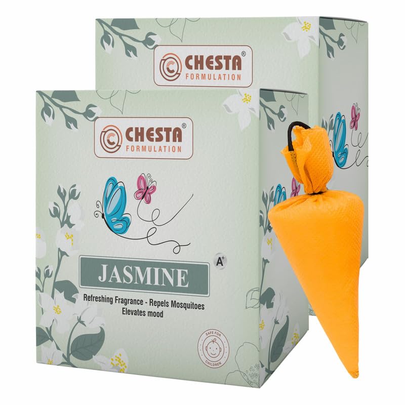 Chesta Formulation Camphor Cone In Jasmine Flavour Pack Of 2 Best Cone For Air Freshener & Mosquito Repellent Useful For Your Room, Car, Living Room