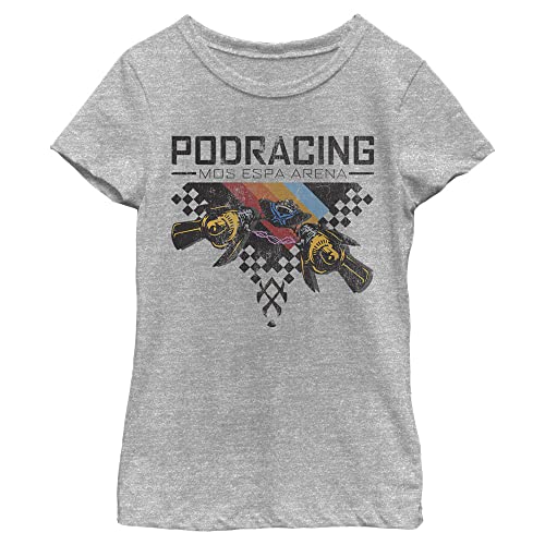 T-Shirt Star Wars Fille Pod Racing à Manches Courtes Look Rétro