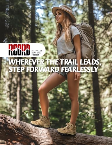 R CORD Hiking Boots Women Waterproof Womens Hiking Boots Ankle Support Hiking Boots for Women Durable Hiking Boot for Outdoors Womens Mountaineering Boots 7