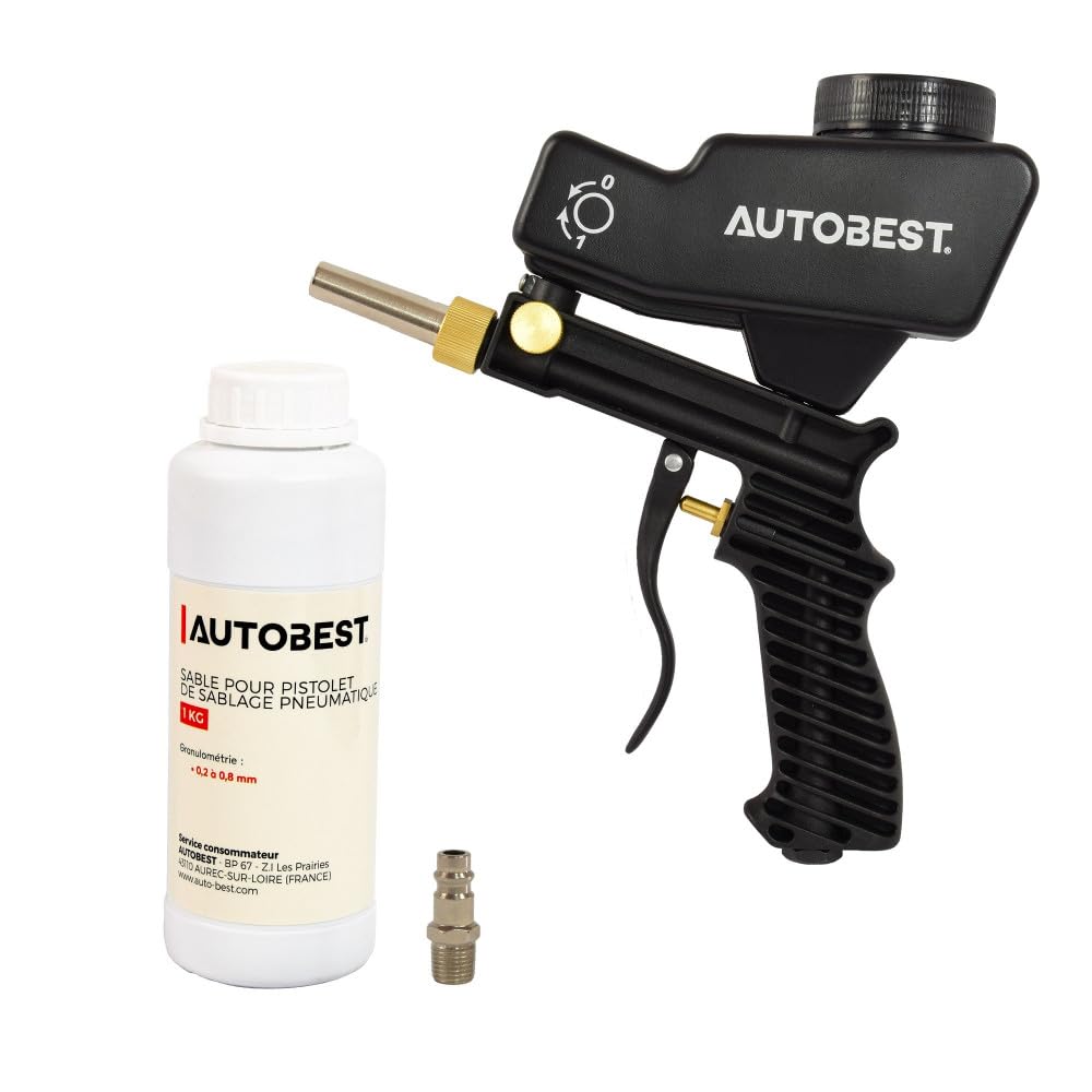 Autobest Pistolet de sablage pneumatique avec réservoir