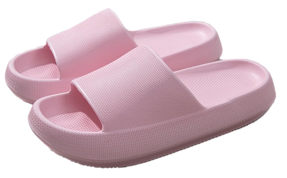 Pillow Slippers Cloud Slides for Women and Men House Bathroom Shower Sandals Cushioned Non-Slip Thick Sole Shoes Indoor