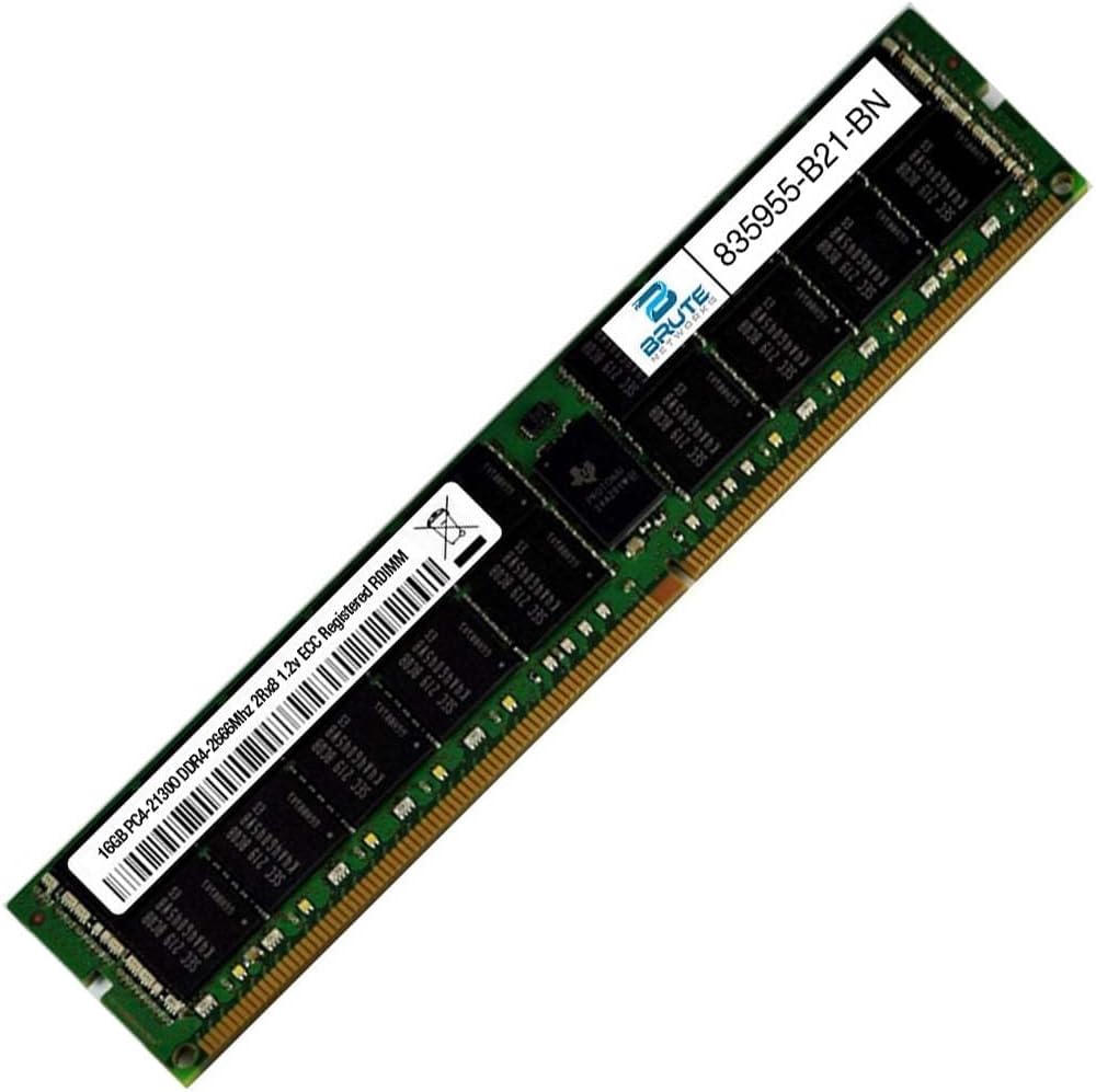 835955-B21-BN - 16GB DDR4-2666Mhz 2Rx8 ECC Registered RDIMM (Compatible with OEM PN# 835955-B21)