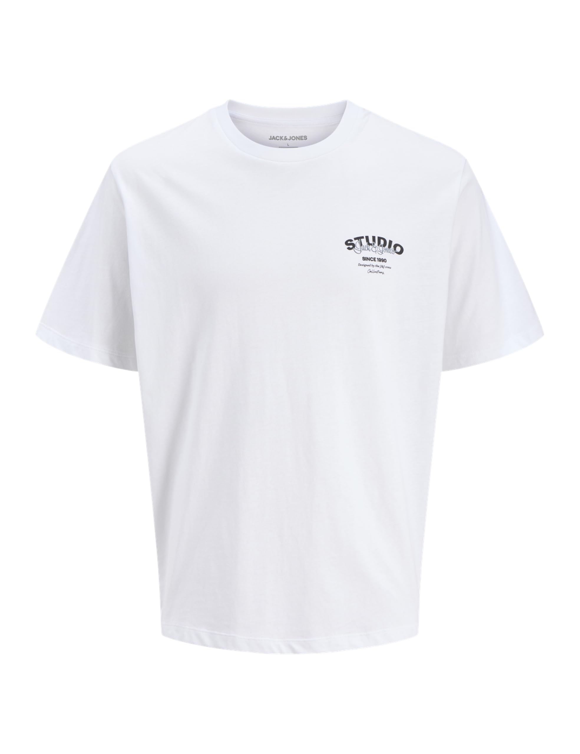 JACK & JONES Jjyuki Tee SS Crew Neck Bf, White, S