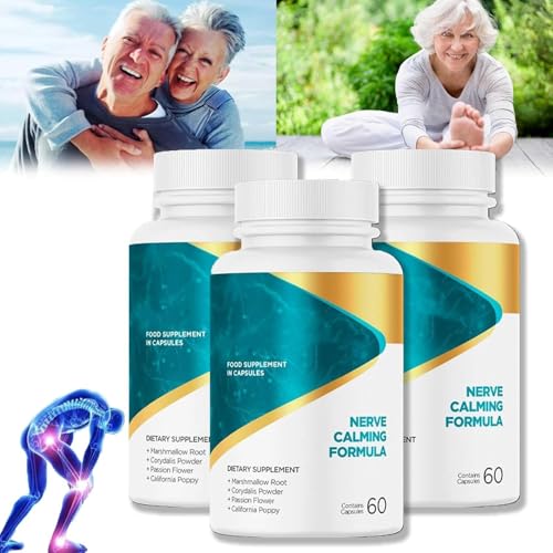 Calmpro5 Cápsulas nerviosas, fórmula calmante para nervios Calmpro5, cápsula Calmpro 5 para aliviar el dolor ciático, calma las molestias de los nervios, reduce la fatiga, alivio de la ciática (3