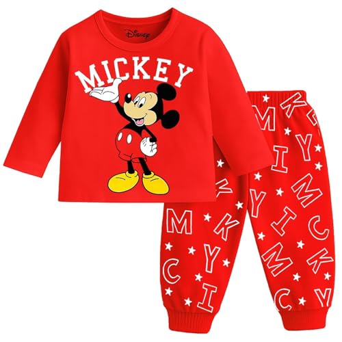 Image of Kuchipoo Disney Boys Cotton T-Shirts and Pyjamas Set - Pack of 2