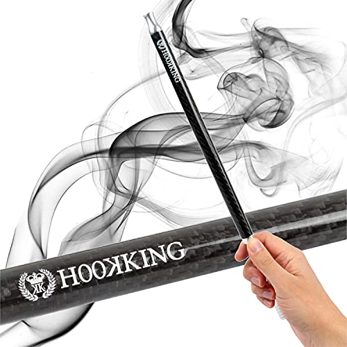HOOKKING Shisha Griff aus Aluminium und Kohlefaser, Griff mit Silikonschlauch 150 cm und Mundstück, Universalzubehör für… – Bild 6
