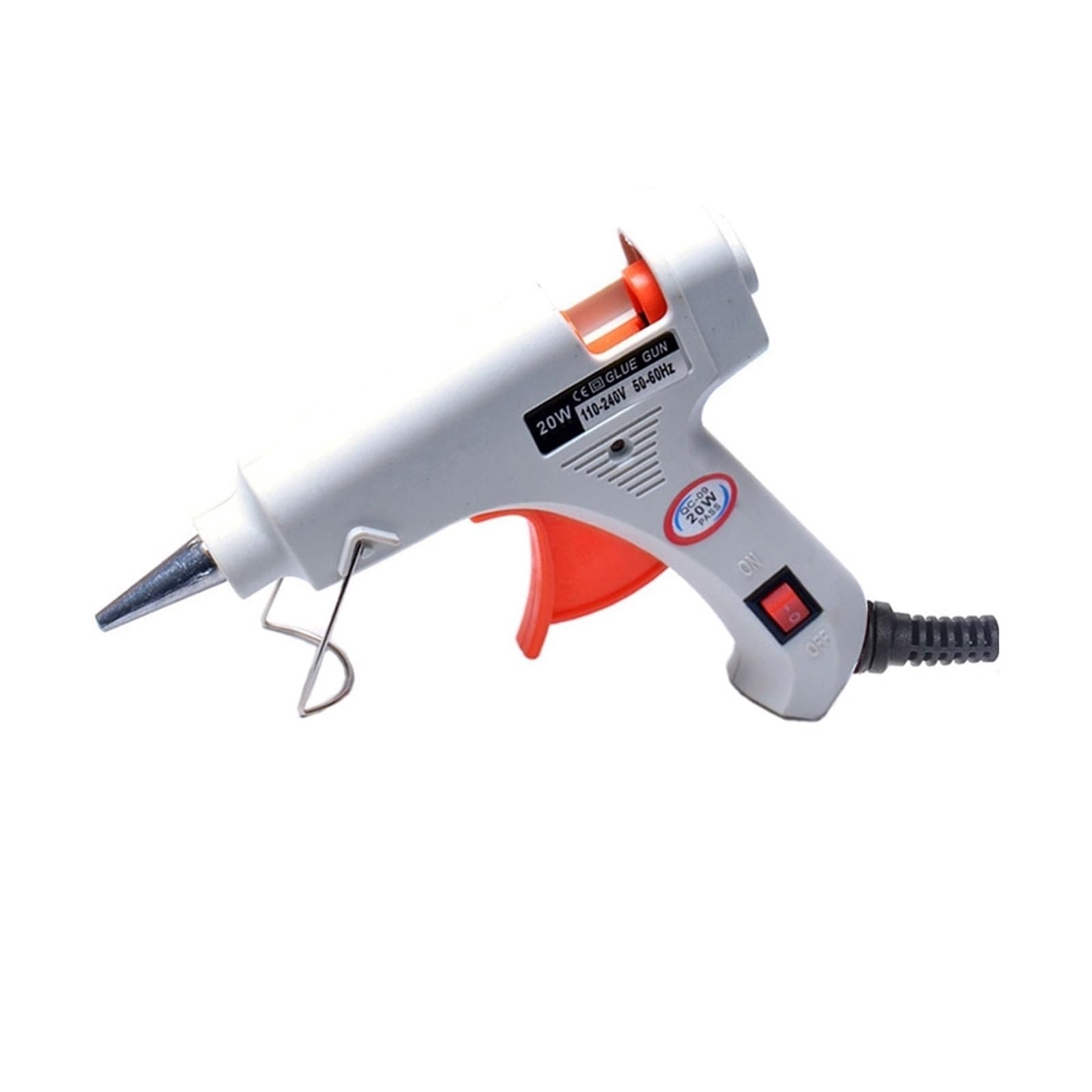 Pistolet do klejenia na gorąco 20 W z 20 patyczkami do klejenia, mini narzędzie do naprawy DIY, szybkie nagrzewanie, termiczny, do użytku domowego i przemysłowego