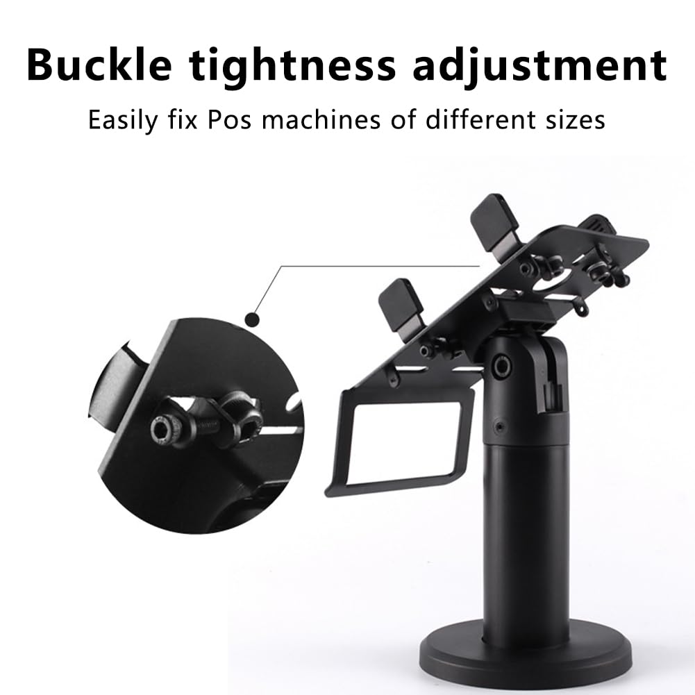 Uposao Support de Terminal de Point de Vente Polyvalent, Support d'affichage Rotatif et réglable pour Scanner, Support de Lecteur de Carte bancaire Support de Rotation de 360 degrés