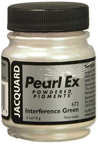 Jacquard JAC-JPX1672 Pearl Ex Powdered Pigment, 0.5 oz, Interference Green
