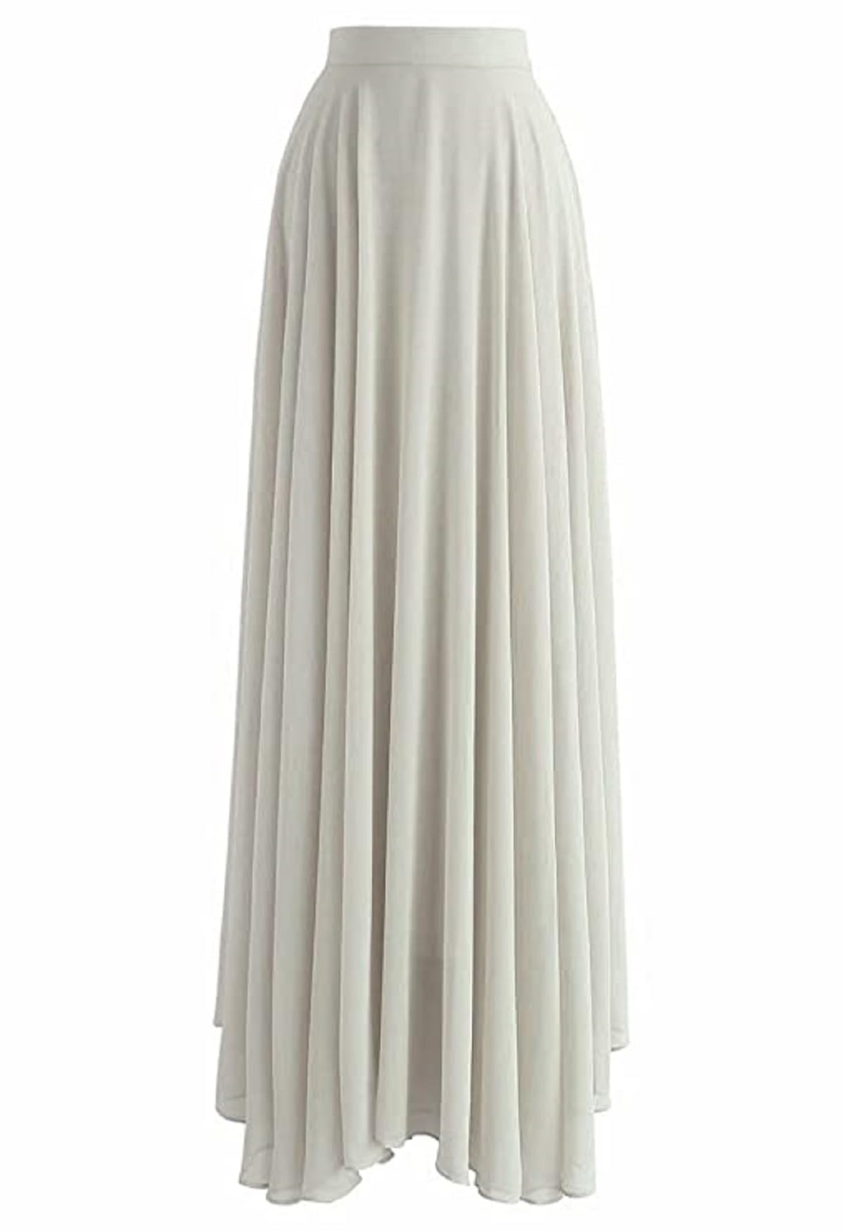 Georgette Long Flare Skirt